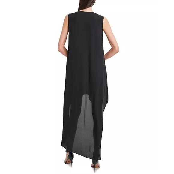 GIFT50 178$ BCBGMAXAZRIA Essential Day Asmerytitcal Hem Party Dress Size S Black - Picture 4 of 4